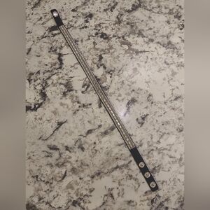 Paparazzi Elegant Black and Silver Bracelet